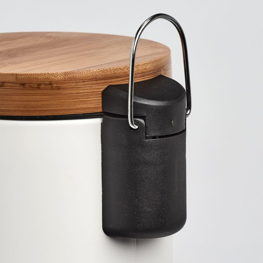 Kosmetikeimer, 3 ltr., Metall/Bambus/Kunststoff,