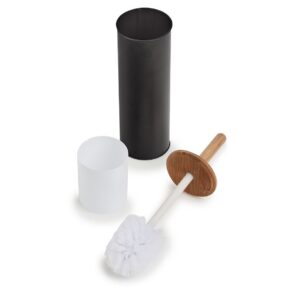 WC-Bürste, Metall/Bambus/Kunststoff, schwarz