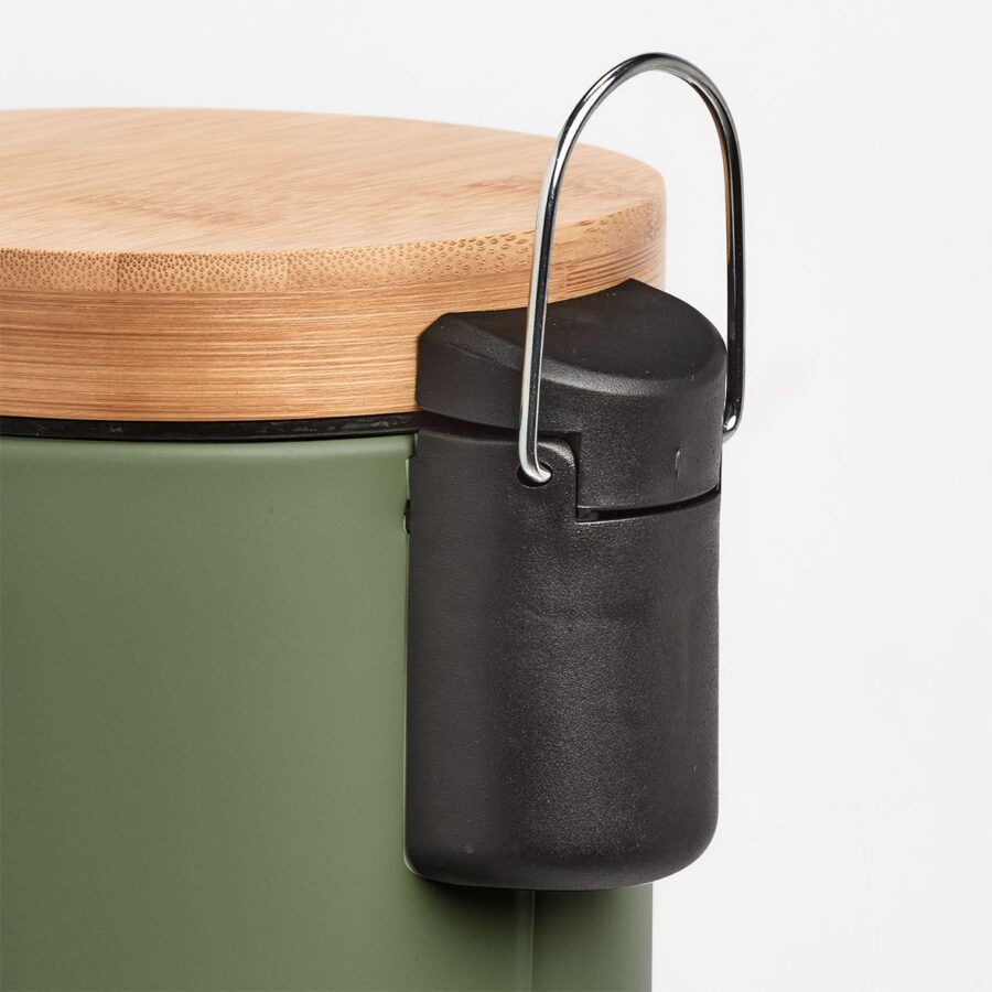 Kosmetikeimer, 3 ltr., Metall/Bambus/Kunststoff,