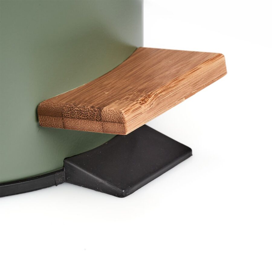 Kosmetikeimer, 3 ltr., Metall/Bambus/Kunststoff,