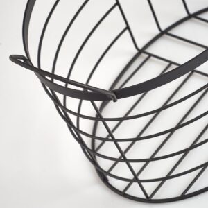 Aufbewahrungskorb, Metall, schwarz