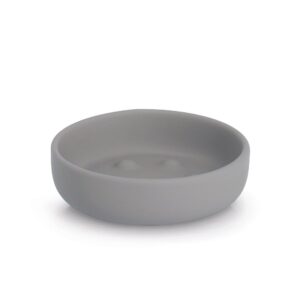Seifenschale, Keramik, grau
