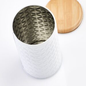 Vorratsdose "Scandi", 680 ml, Metall, weiß