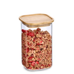 Vorratsglas m. Bambusdeckel, 1300 ml