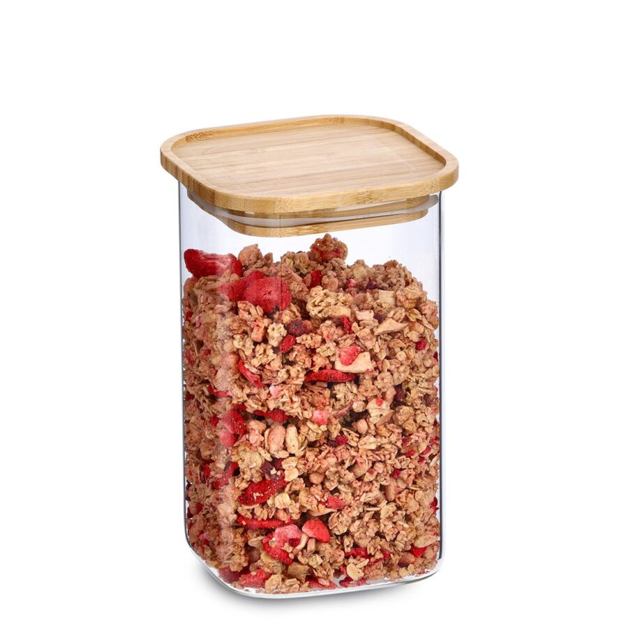 Vorratsglas m. Bambusdeckel, 1300 ml