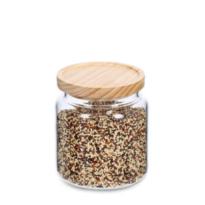 Vorratsglas m. Holzdeckel, 830 ml