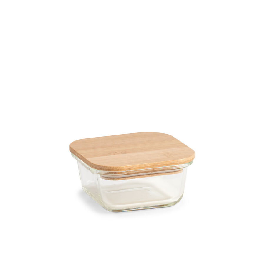 Vorratsbehälter m. Bambusdeckel, 250 ml, Glas