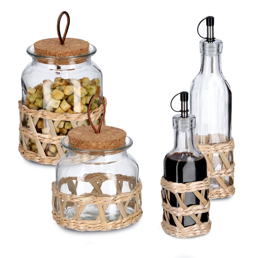 Essig-/Ölflasche "Boho", 280 ml, Glas