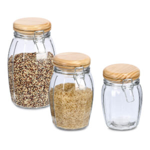 Vorratsglas m. Bügelverschluss, 1200 ml, Kiefer