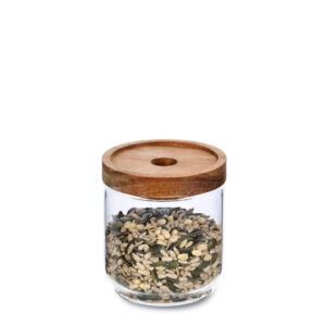 Vorratsglas m. Akaziendeckel, 435 ml