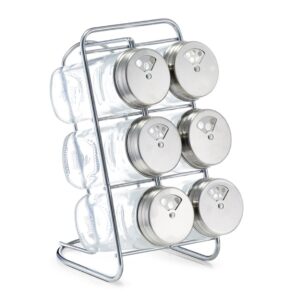 Gewürzständer-Set, 7-tlg., Glas/Edelstahl