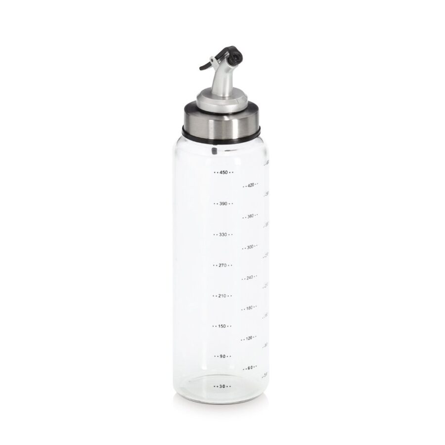 Essig-/Ölflasche, 500 ml, Glas/Metall