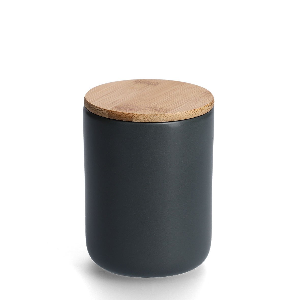 Vorratsdose m. Bambusdeckel, 650 ml, Keramik,