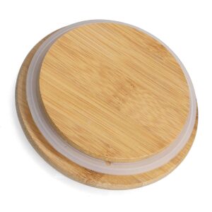 Vorratsdose m. Bambusdeckel, 650 ml, Keramik,