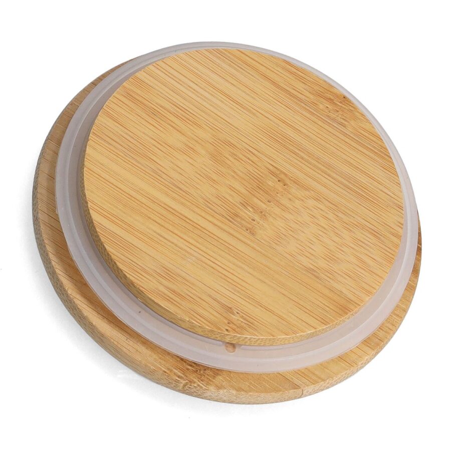 Vorratsdose m. Bambusdeckel, 650 ml, Keramik,