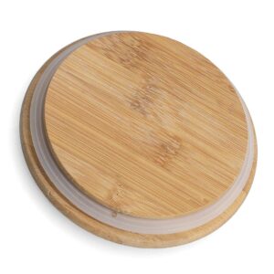 Vorratsdose m. Bambusdeckel, 1500 ml, Keramik,