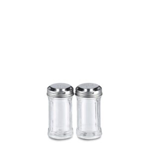 Salz-/ Pfefferstreuer-Set, 2-tlg., Glas/Edelstahl
