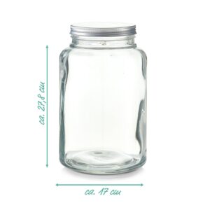 Vorratsglas m. Metalldeckel, 4900 ml