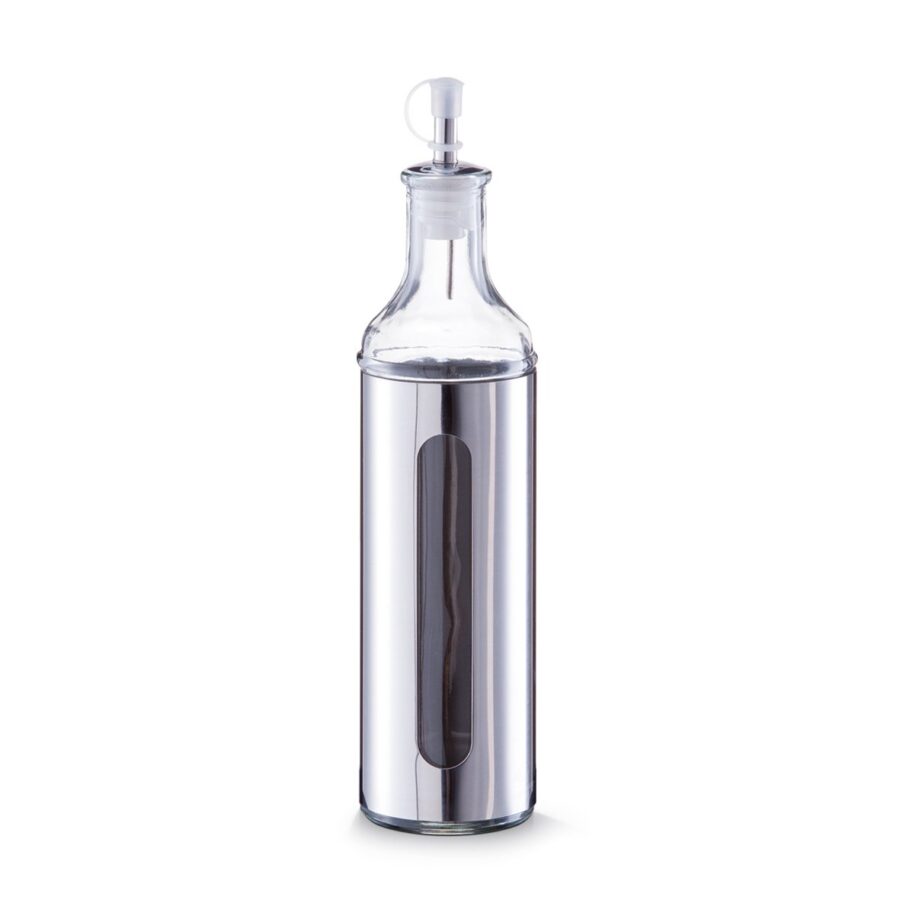 Essig-/Ölflasche, 500 ml, Glas/Edelstahl