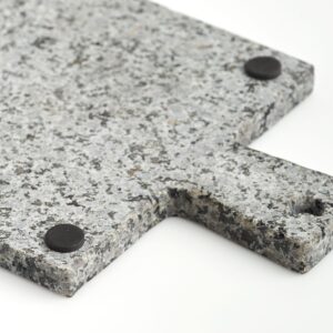 Servierplatte m. Griff, Granit