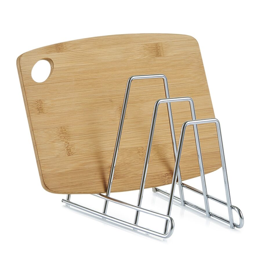 Brettchen-/ Tellerständer, Metall verchromt