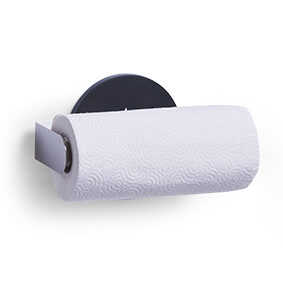 Küchenrollenhalter, Edelstahl/Kunststoff, schwarz