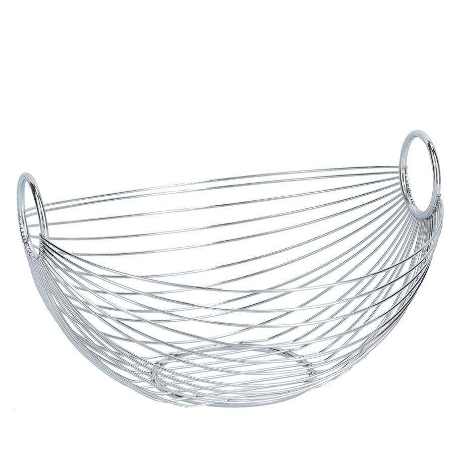 Obstkorb, metall verchromt