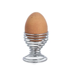 Eierbecher-Set, 4-tlg., Metall verchromt