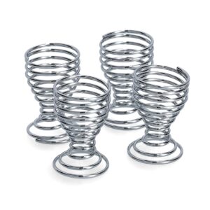 Eierbecher-Set, 4-tlg., Metall verchromt