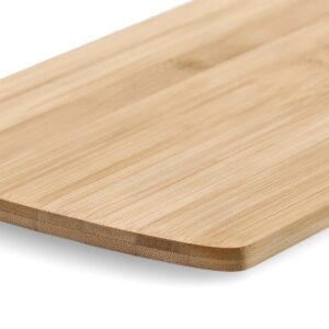 Schneide-/Servierbrett m. Griff, Bambus