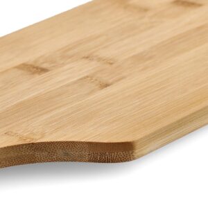 Schneide-/Servierbrett m. Griff, Bambus