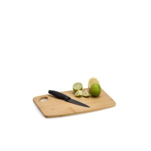 Schneidebrett m. Griffloch, Bambus