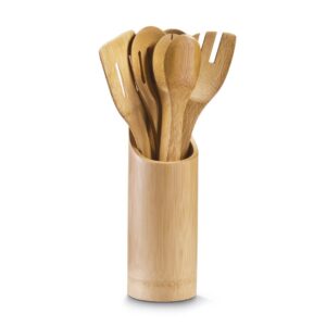 Küchenutensilienhalter-Set, 7-tlg., Bambus