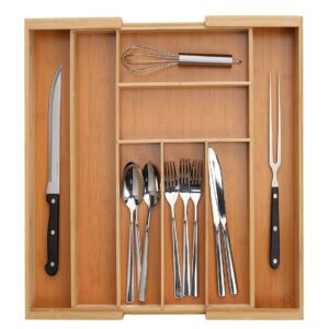 Besteckkasten, ausziehbar, Bambus/MDF