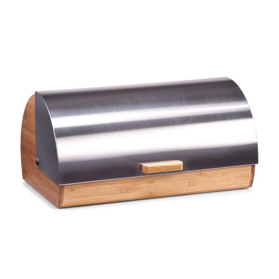 Brotkasten, Bambus/Edelstahl