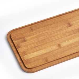 Brotkasten m. Bambusdeckel, Metall, matt schwarz