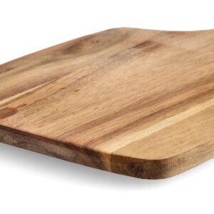 Schneide-/Servierbrett mit Griff, Akazie