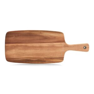 Schneide-/Servierbrett mit Griff, Akazie