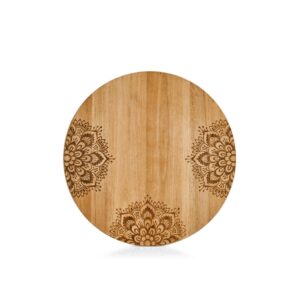 Schneide-/Servierbrett m. Print, Akazie