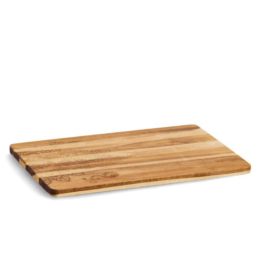 Schneide-/Servierbrett m. Print, Akazie