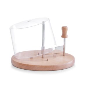 Käseschneide-Set m. Haube, Buche/Edelstahl