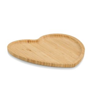 Serviertablett "Herz", Bambus