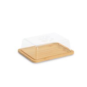 Käseglocke mit Haube, Bambus/Kunststoff