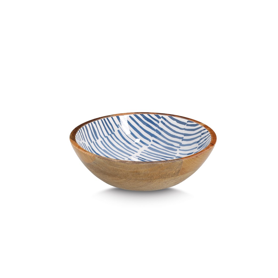 Schale, Mangoholz, blau