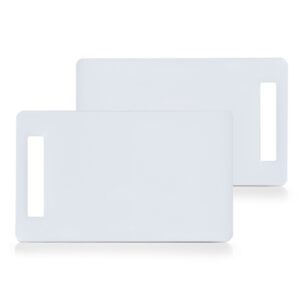 Schneidebrettchen-Set, 2-tlg., Kunststoff, weiß