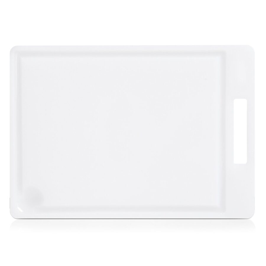 Schneidebrett, Kunststoff, weiß