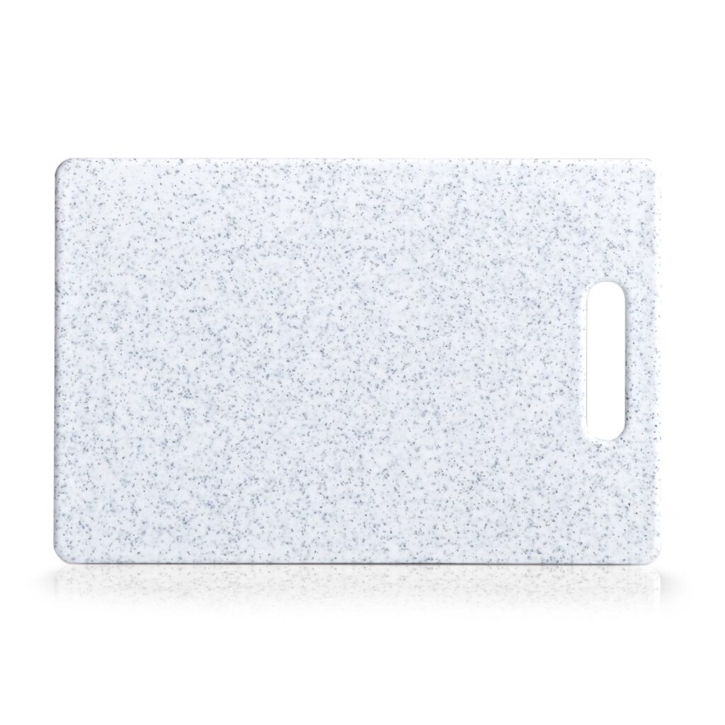 Schneidebrett "Granitoptik", Kunststoff, hellgrau