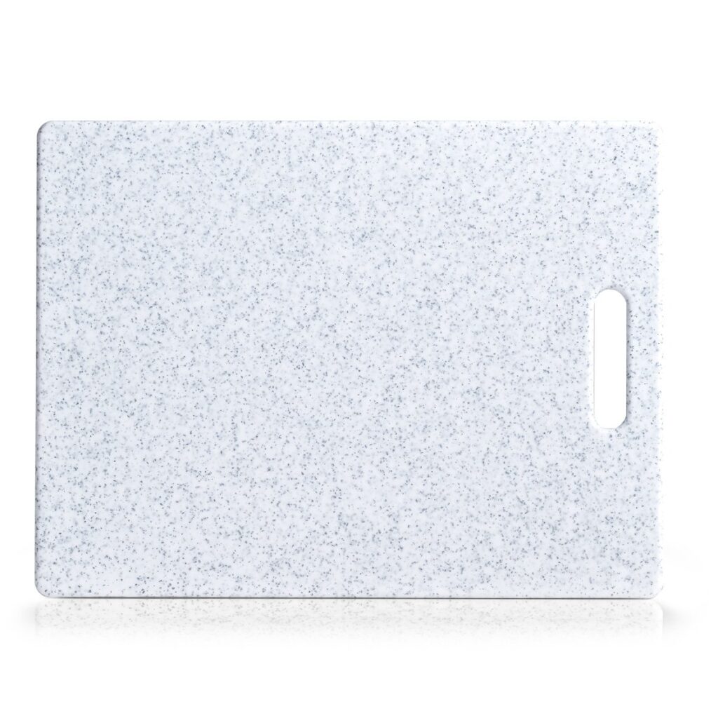 Schneidebrett "Granitoptik", Kunststoff, hellgrau