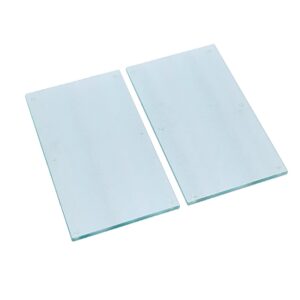 Herdabdeck-/Schneideplatten-Set, 2-tlg, Glas