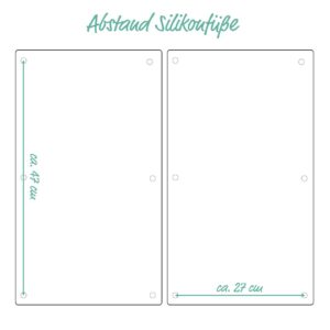 Herdabdeck-/Schneideplatten-Set "Mosaik", 2-tlg.,